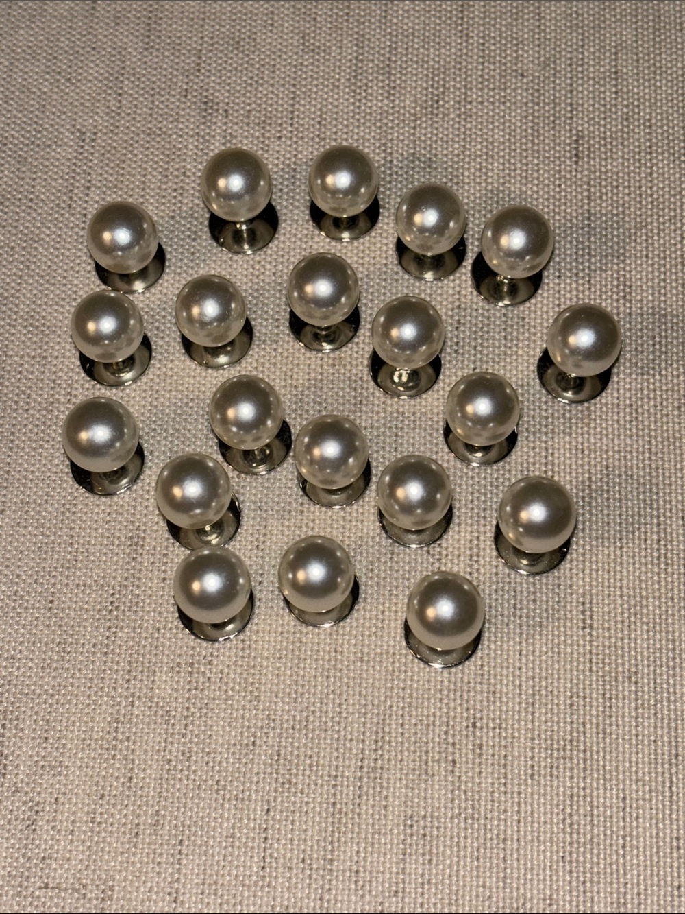 Faux pearl shoe charms